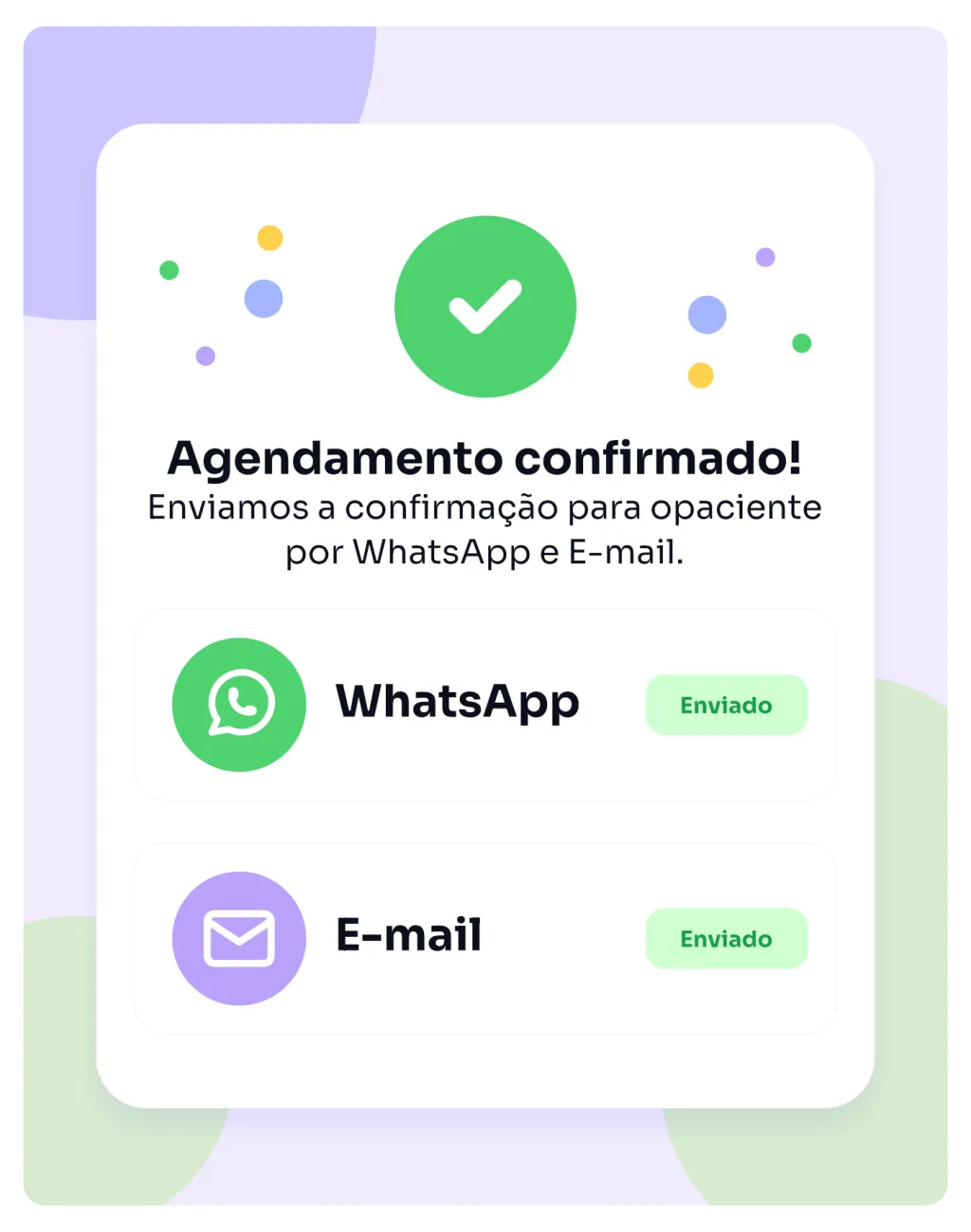 Agenda da WayDoctor com consulta confirmada pelo paciente